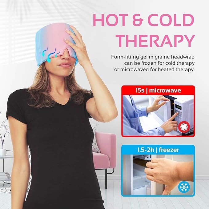 Reusable Gel Cap for Headache Relief