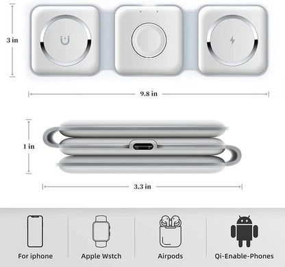 3 in 1 Wireless Charging Station Folded