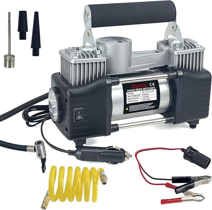 Car Compressor with Pressure Monitor