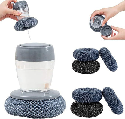 Cleaning Brush with Built-in Soap Tank