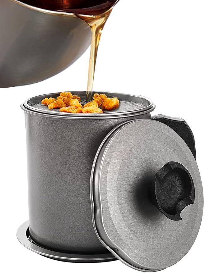 Grease Strainer Container with Lid