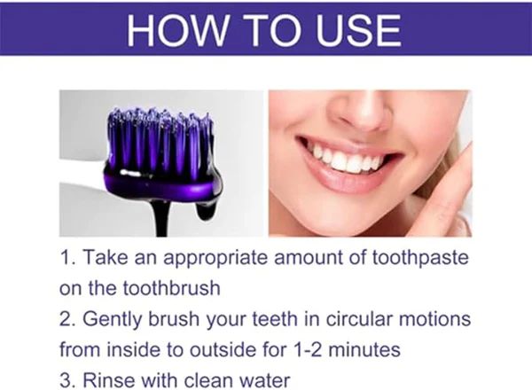Instant Whitening Purple Toothpaste