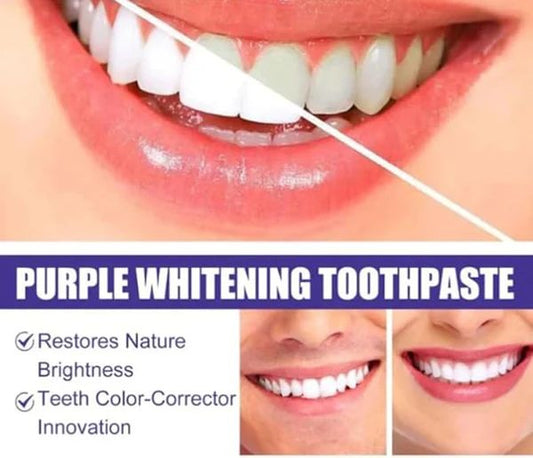 Purple Whitening Toothpaste Tube
