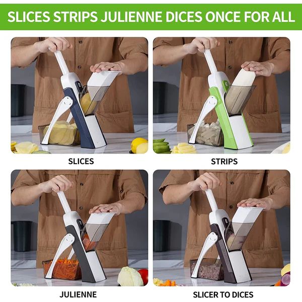 Vegetable Cutter with Thickness Control